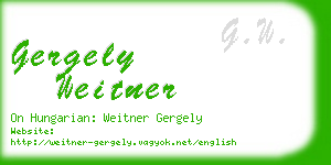 gergely weitner business card